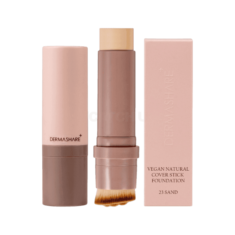 [캐치딜 전용] 더마쉐어 비건 내추럴 밀착 커버 스틱 세럼 파운데이션 SPF50+ PA+++ 14g, 1개, 23호 샌드