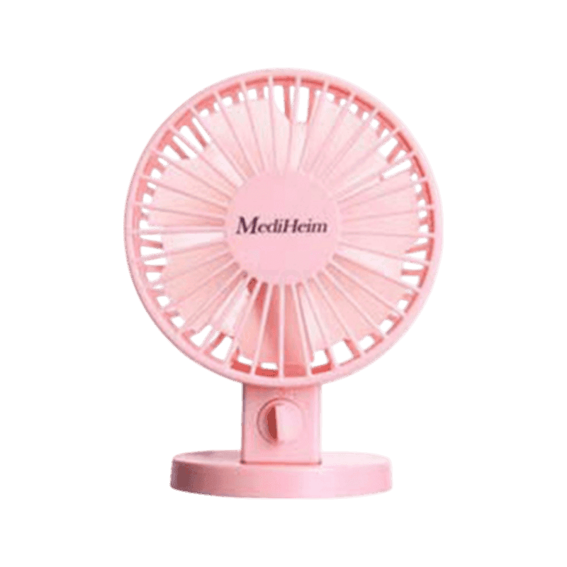 [캐치딜 전용] 메디하임 파스텔 듀얼팬 USB 미니선풍기 MUF-440, 핑크