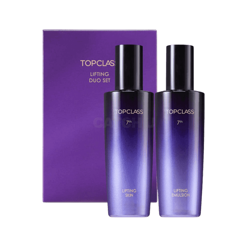 [캐치딜 전용] 참존 탑클래스 리프팅 듀오 세트 (스킨+에멀젼) 기초세트 트리플콜라겐 펩타이트 단백질, 1개