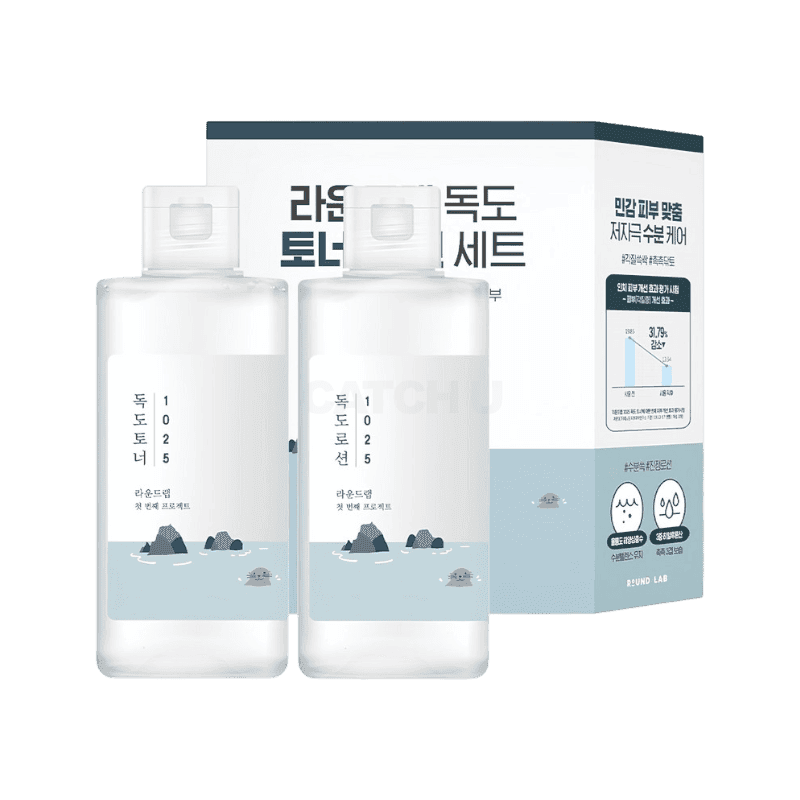 [캐치딜 전용] 라운드랩 독도 토너 200ml + 로션 200ml 세트, 1세트