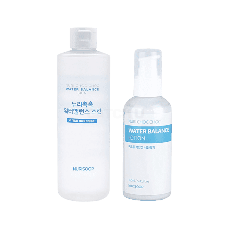 [캐치딜 전용] 누리숲 누리촉촉 워터밸런스 스킨 대용량 320ml + 로션 160ml, 1세트