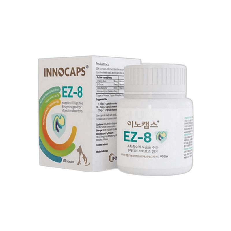 이노캡스 EZ 8 췌장효소 보조제 777mg x 90캡슐 1개