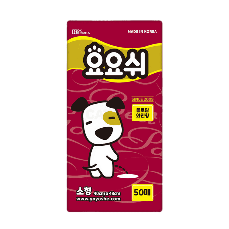 요요쉬 배변패드 플로랄와인향 소형 50매입, 4개