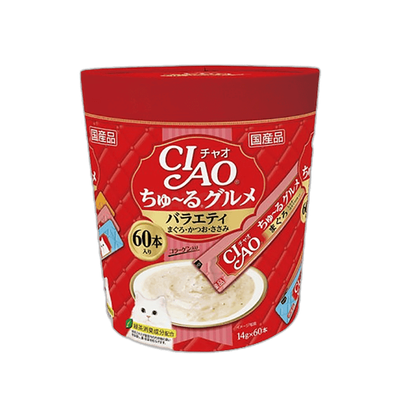 이나바 챠오츄르 버라이어티 참치 가다랑어 닭가슴살 SC-138 840g, 1개