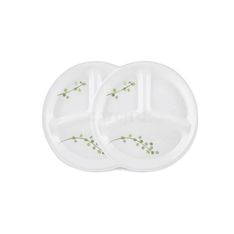 코렐 그린 딜라이트 삼절접시 2개 21.6cm