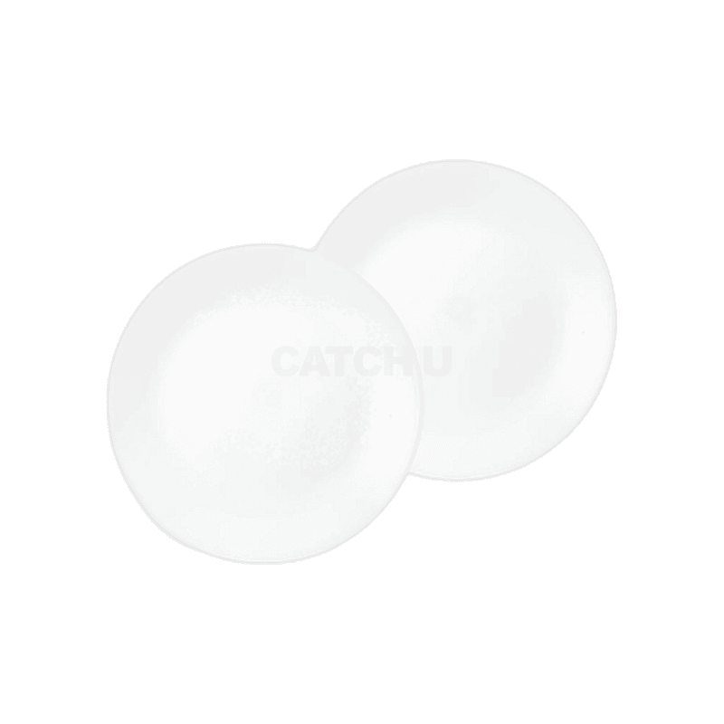 코렐 저스트화이트 원형 접시 2개 17.1cm