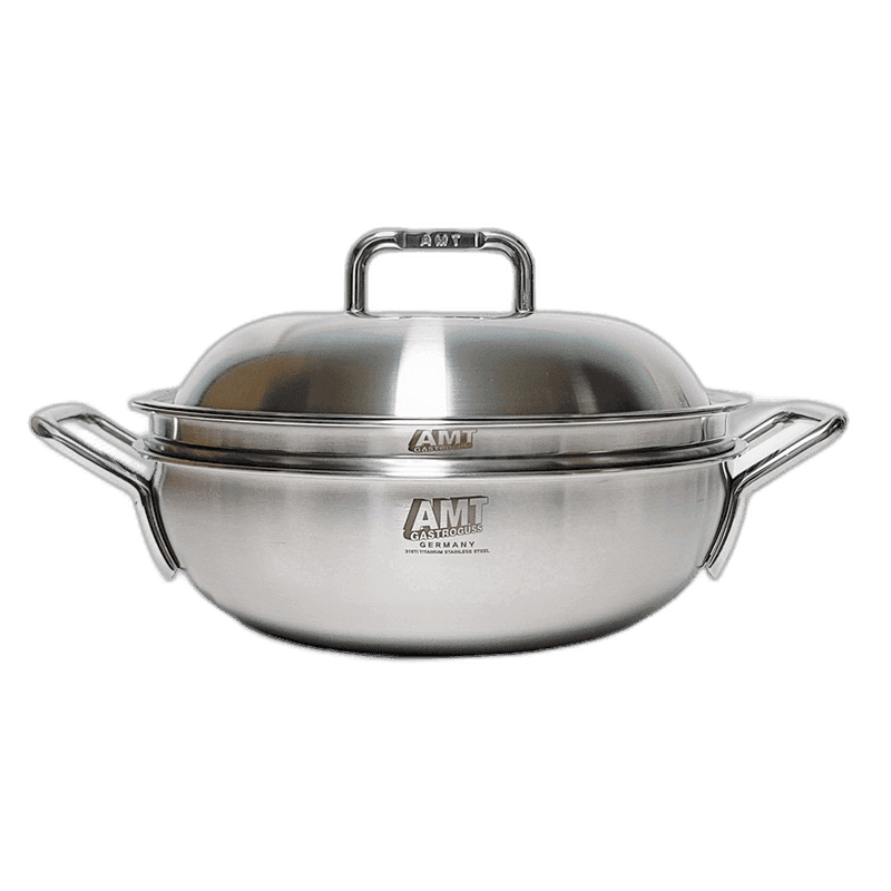 AMT 샤프 316Ti 통5중 스테인리스 파티웍 24cm