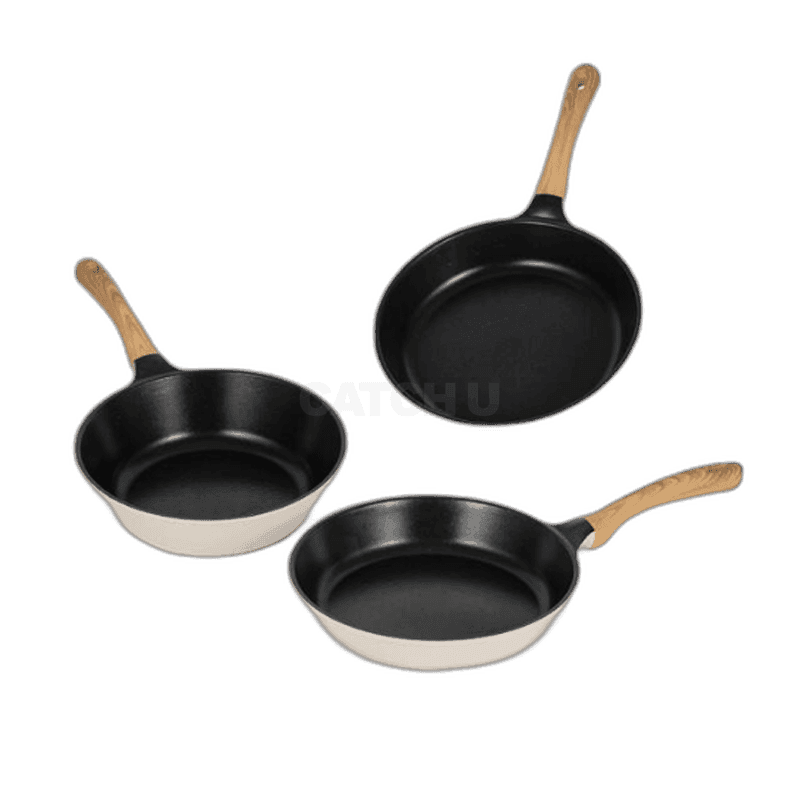 드림셰프 에코라믹 슬림 IH 3종 세트(프라이팬28+28+궁중팬28)