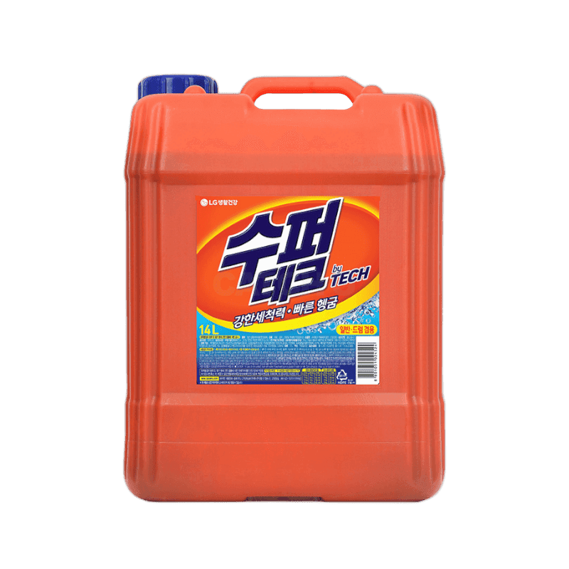 엘지생활건강 테크 수퍼테크 액체세제 일반 드럼겸용 14L 1개