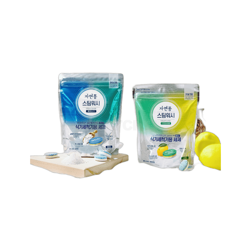 엘지생활건강 자연퐁 스팀워시 식기세척기 전용 세제 타블렛 10g x 55개입 2개