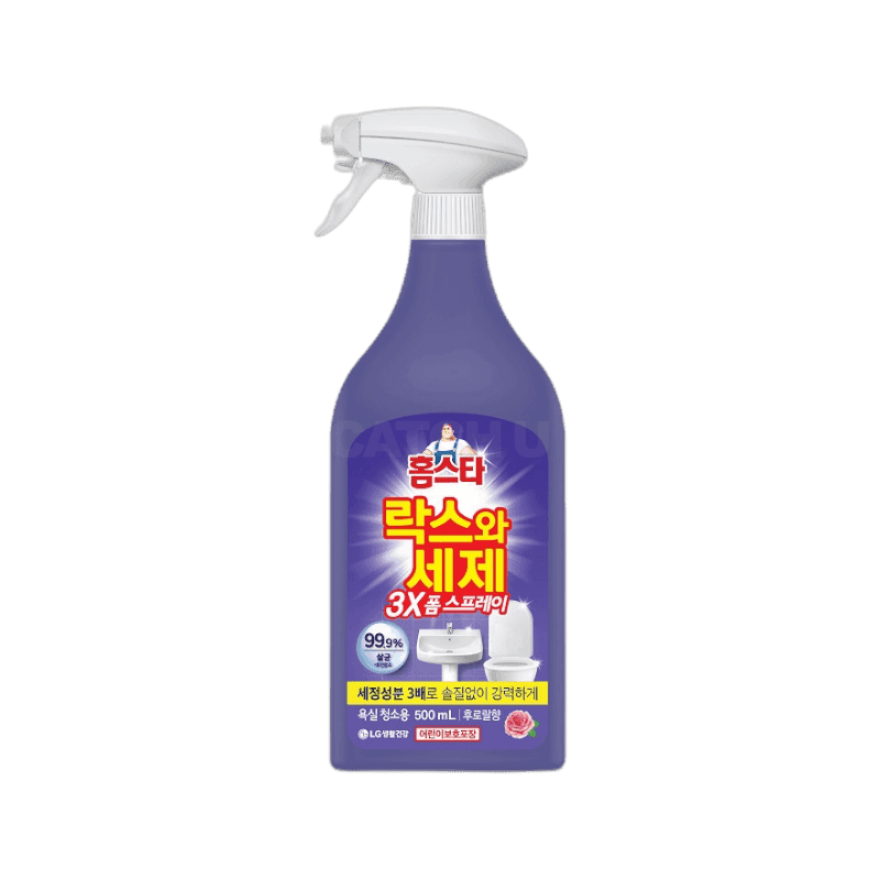 엘지생활건강 홈스타 락스와 세제 스프레이 후로랄향 500ml 4개