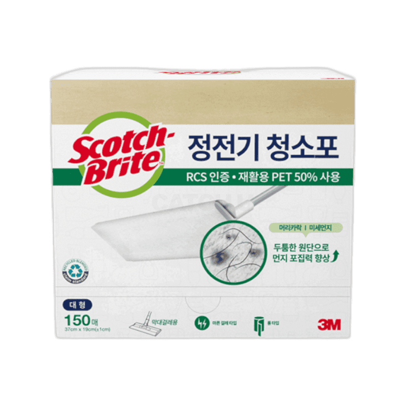 3M 정전기 청소포 대형 대용량 150매