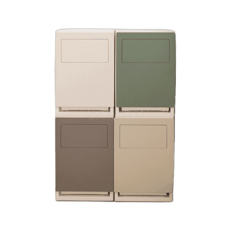 라이피스트 디큐브 가정용 재활용 분리수거함 모듈형 1단