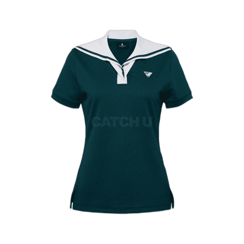 와이드앵글 CO 세일러 니트 에리 티셔츠 WWM25277