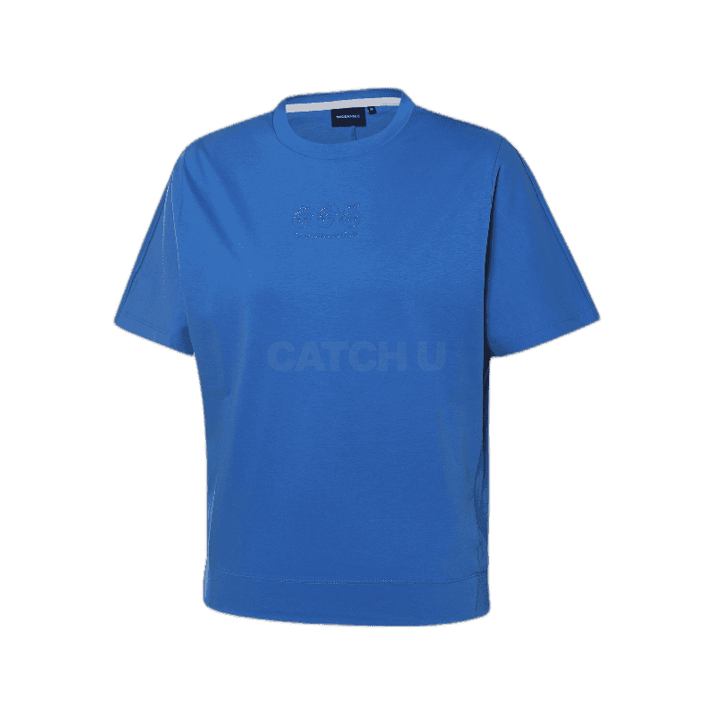 와이드앵글 WG 모션 블루종 라운드 티셔츠 WWM23272