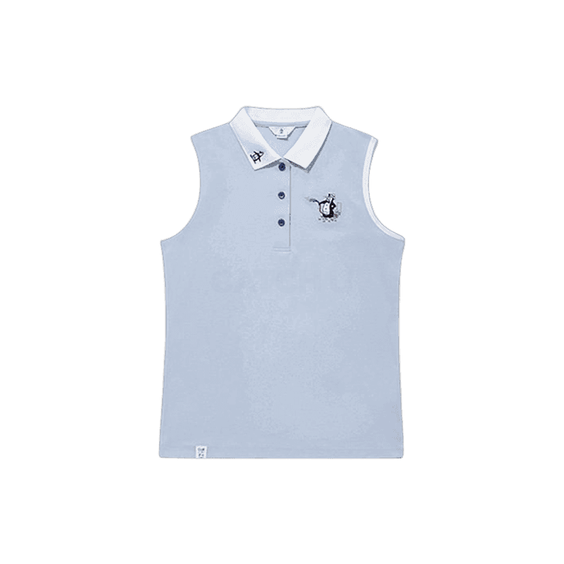 먼싱웨어 70주년 기념 여성 레터링 슬리브리스 MQ212LST61