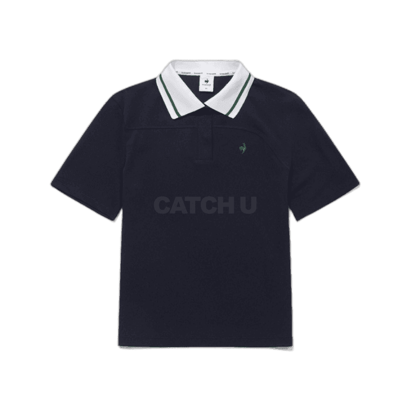 르꼬끄골프 여성 변형 절개 포인트 반팔 카라 티셔츠 GQ122LTS39