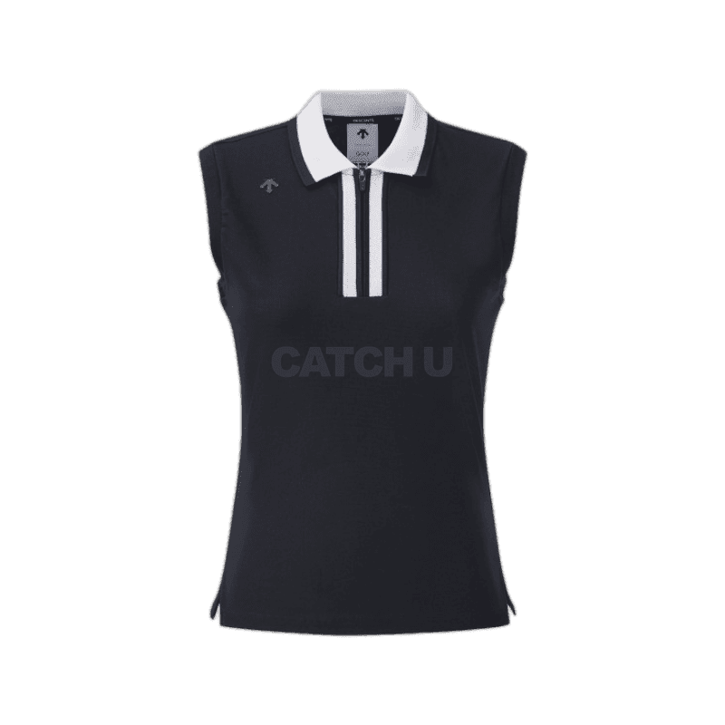 데상트골프 여성 매쉬 트리코트 슬리브리스 DQ21WFSL65