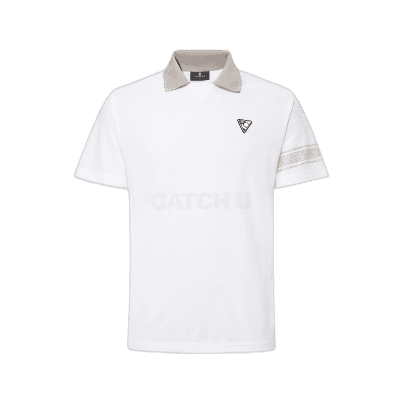 와이드앵글 CO 소매 포인트 져지 카라 티셔츠 WMM25271