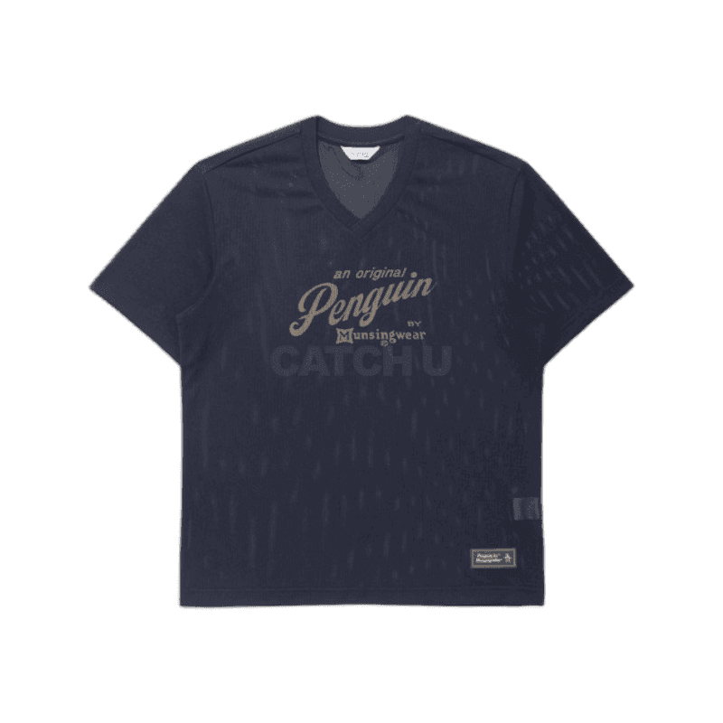 먼싱웨어 메쉬 브이넥 반팔티셔츠 MQ221PTS48