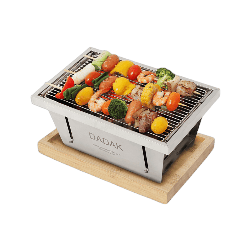 꾸버스 다닥 M 바베큐그릴 캠핑화로대 숯불 접이식