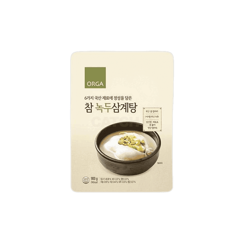 올가홀푸드 올가 참 녹두삼계탕 900g 몸보신 복날 초복 말복 시원한국물 진한국물 캠핑요리 혼밥