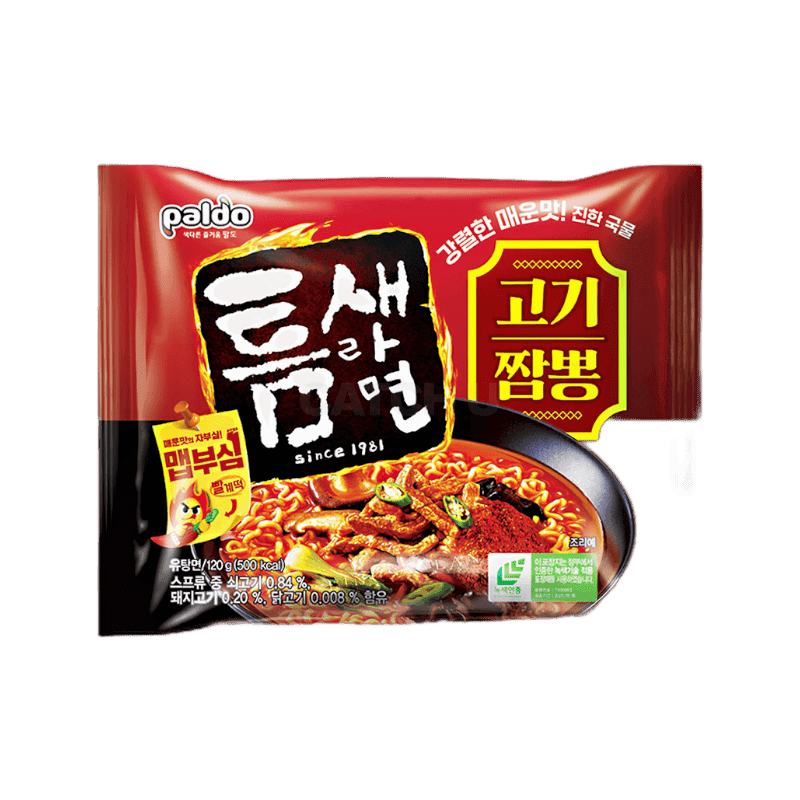 팔도 틈새라면 고기짬뽕 120g, 8개