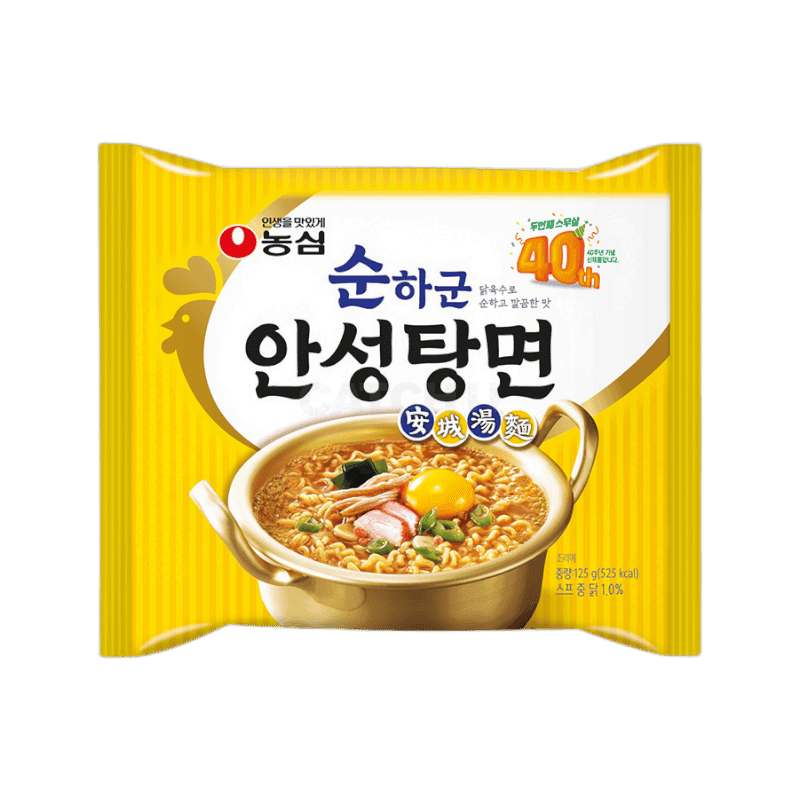 농심 순하군 안성탕면  125g, 10개