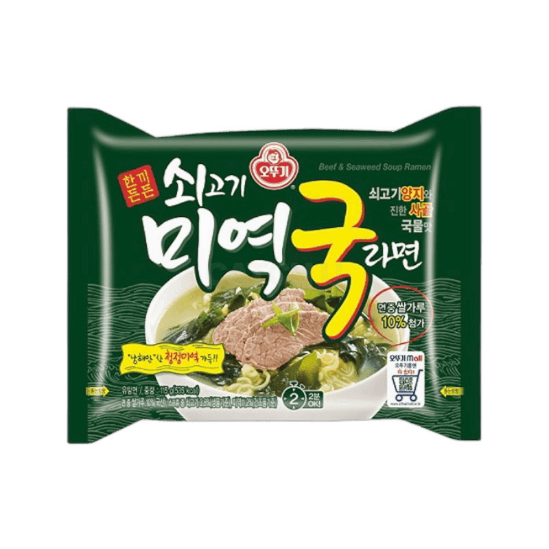 오뚜기 쇠고기 미역국라면 115g, 20개