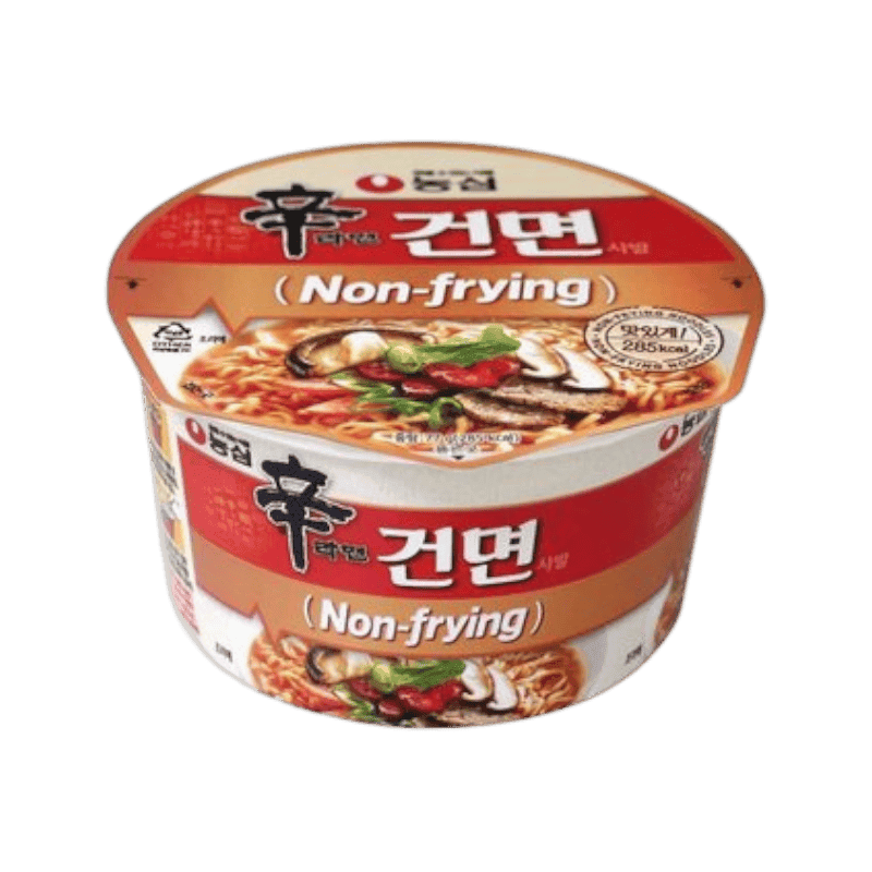 농심 신라면 건면 사발 77g, 16개