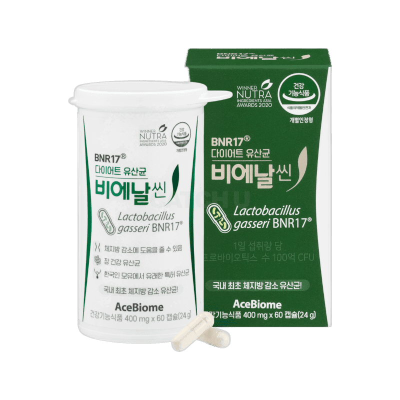 다이어트 유산균 비에날씬 400mg x 60캡슐 3개