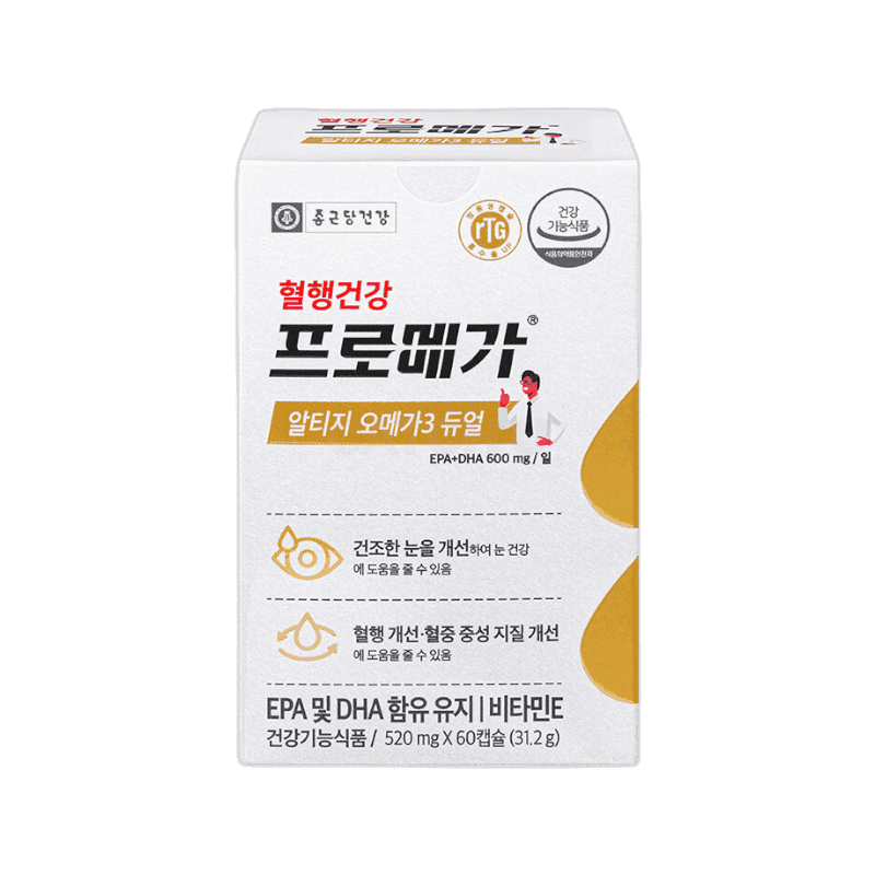 종근당건강 프로메가 알티지 오메가3 듀얼 520mg x 60캡슐 1개