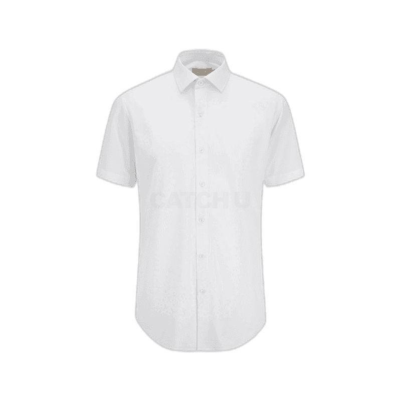 지오지아 슬림핏 세미 와이드 카라 반팔 셔츠 AEF5WD1201