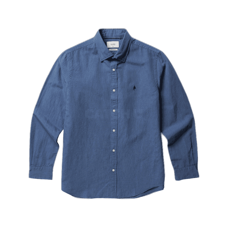 올젠 남성 린넨 솔리드 긴팔 셔츠 ZOE2WC1301