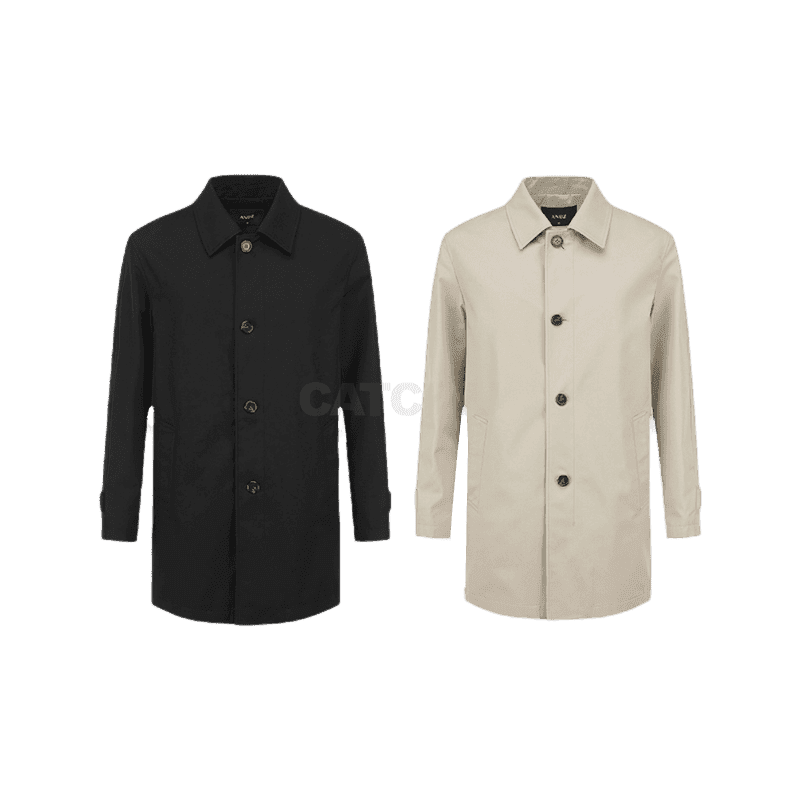 앤드지 S S 하프기장 면혼방 트렌치 맥코트 BLF1CG1001