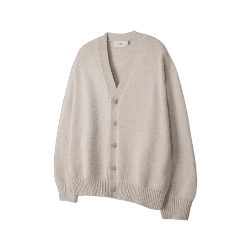 커스텀어클락 COSTUME O CLOCK 리뉴얼ver 소프트 베이직 브이넥 가디건 COOSCD001BLACK
