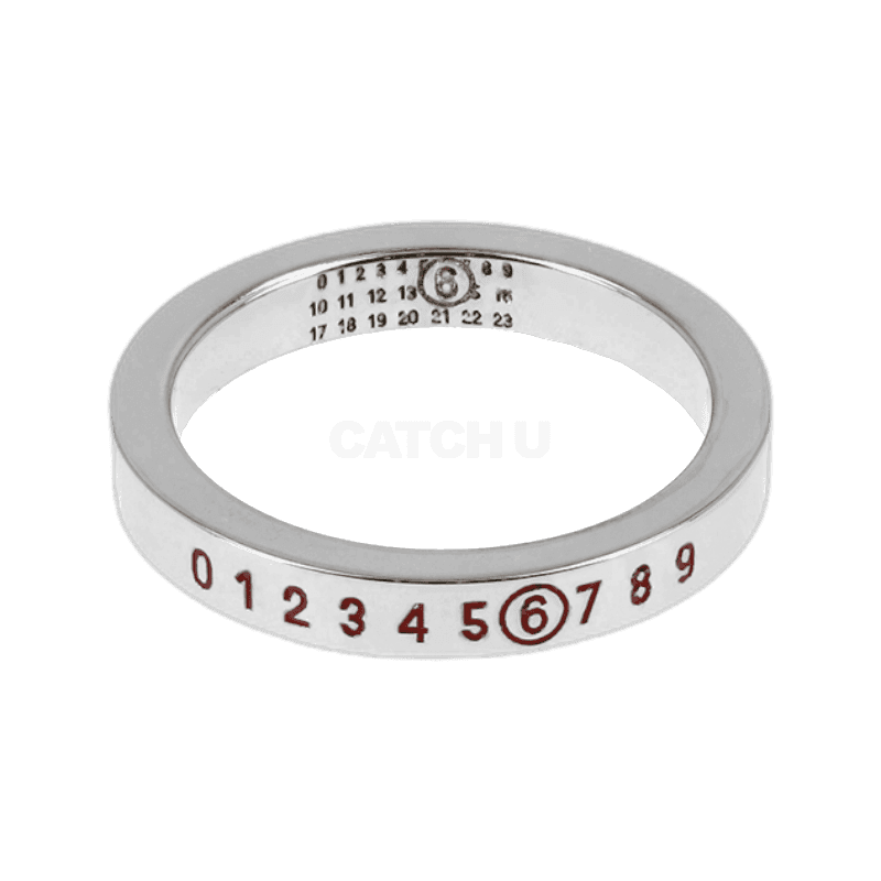 메종마르지엘라 MM6 뱀의 해 인그레이빙 넘버링 로고 반지 SM6UQ0059 P7351 969