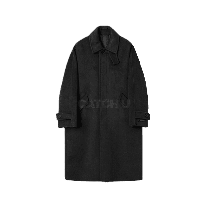 애드호크 남여공용 세미 오버핏 발마칸 코트 HAAHC90-3