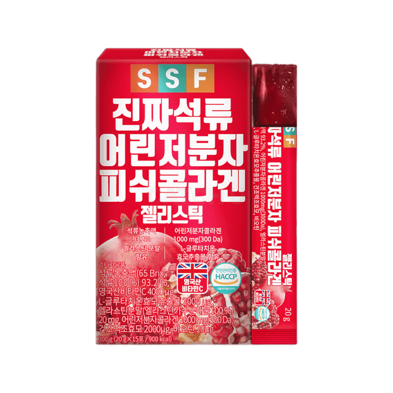 순수식품 진짜 석류 어린 저분자 피쉬 콜라겐 20g x 15포 4개