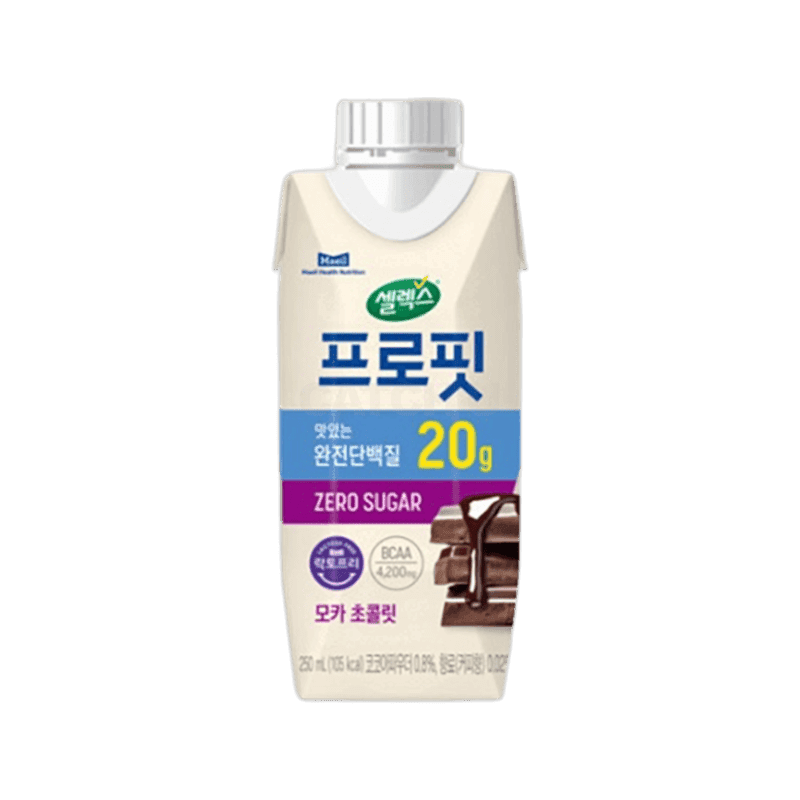 매일유업 셀렉스 프로핏 완전단백질 드링크 모카초콜릿  250ml, 18개