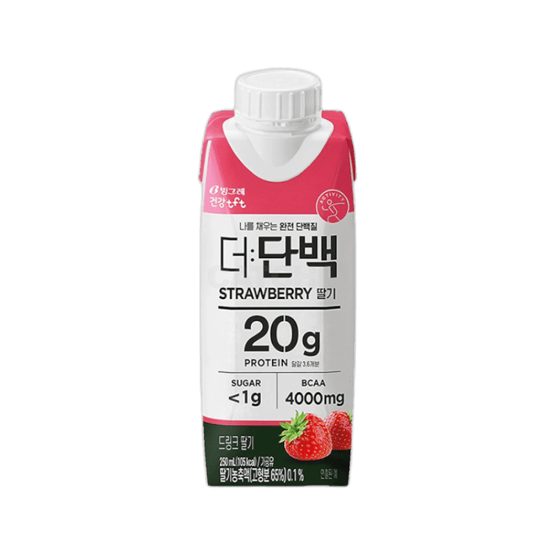 더단백 프로틴 드링크 딸기 250ml, 18개