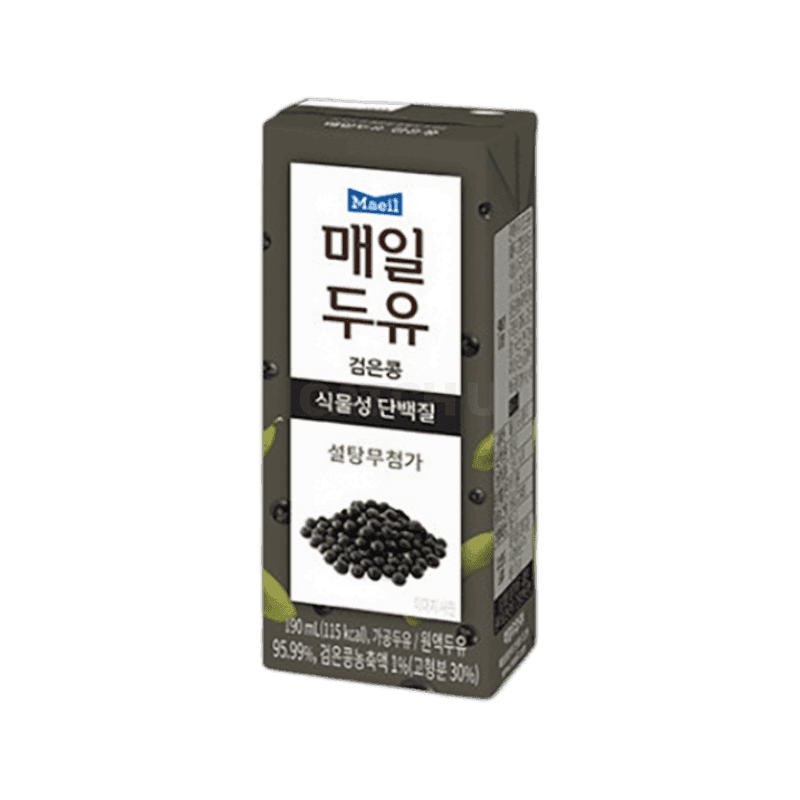매일유업 매일두유 무설탕검은콩 190ml 190ml, 24개