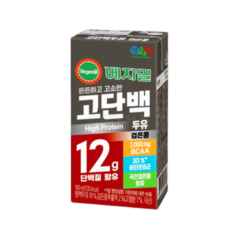 정식품 베지밀 고단백두유 검은콩 190ml, 48개