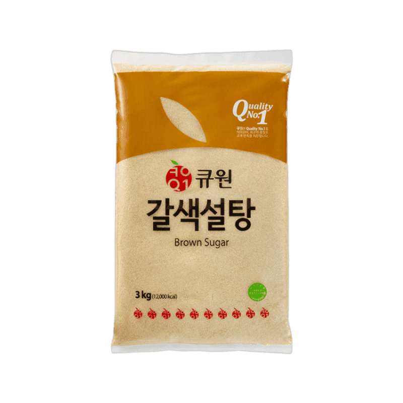 삼양사 큐원 갈색설탕 3kg 4개