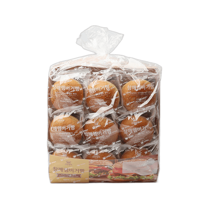 신라명과 참깨 햄버거빵 70g 18개입, 1개