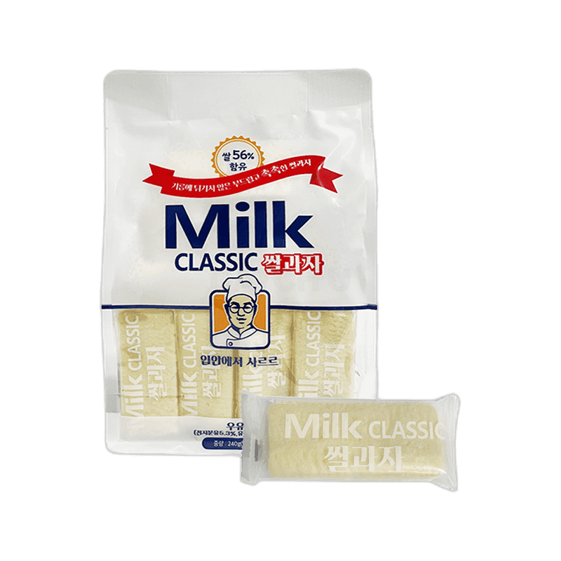 밀크클래식 쌀과자 우유맛  240g, 8개