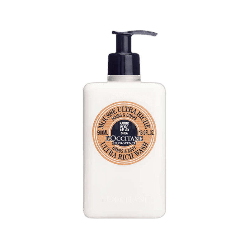 록시땅 시어 울트라 리치 핸드 앤 바디 워시 베이비파우더향 500ml, 1개