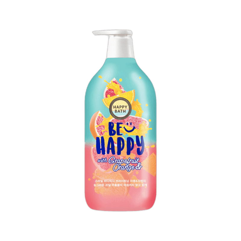 해피바스 스마일 바디워시 브라이트닝 자몽 앤 오렌지 자몽향 900ml, 1개