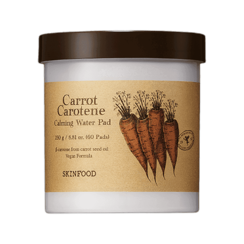 스킨푸드 캐롯 카로틴 카밍 워터 패드 60매 1개