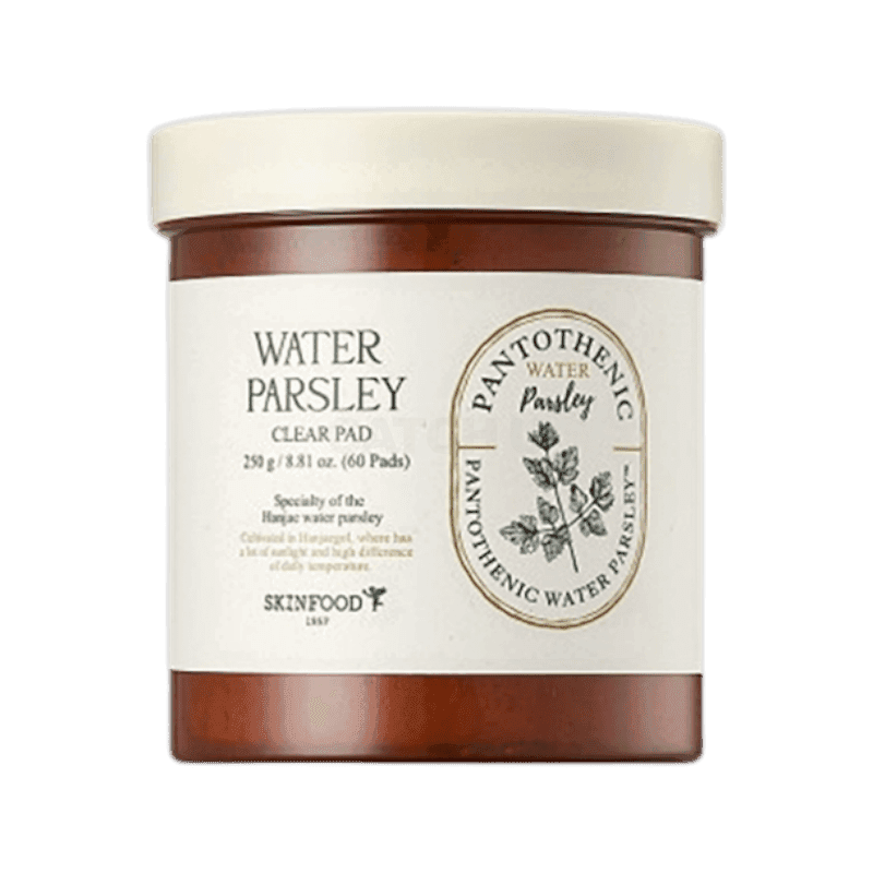 스킨푸드 판토테닉 워터 파슬리 클리어 패드 60매(민감성, 복합성, 지성) 1개